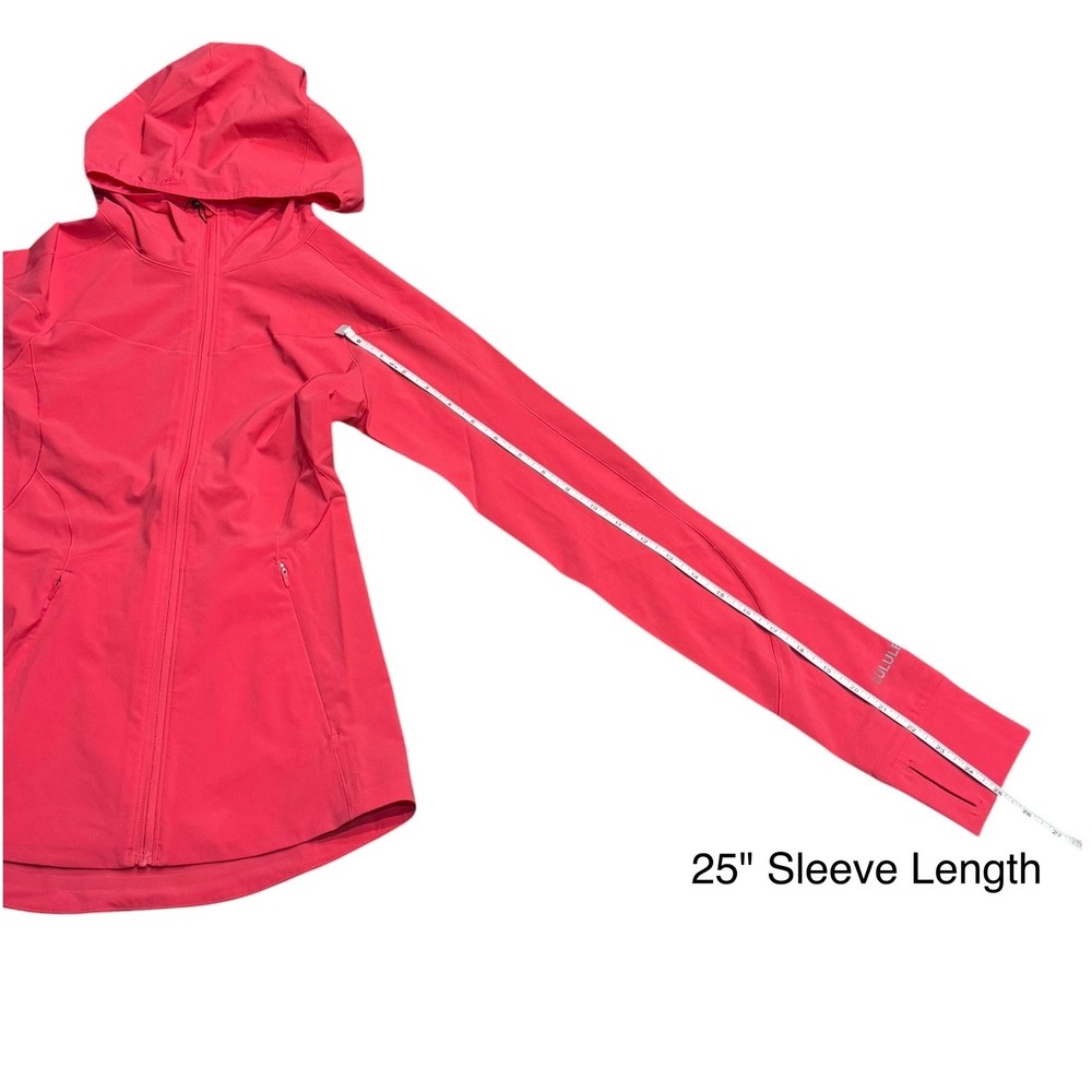 Lululemon Mist Over Windbreaker Lip Gloss Pink Hooded Jacket Women's Size 0 NWOT - Picture 7 of 9